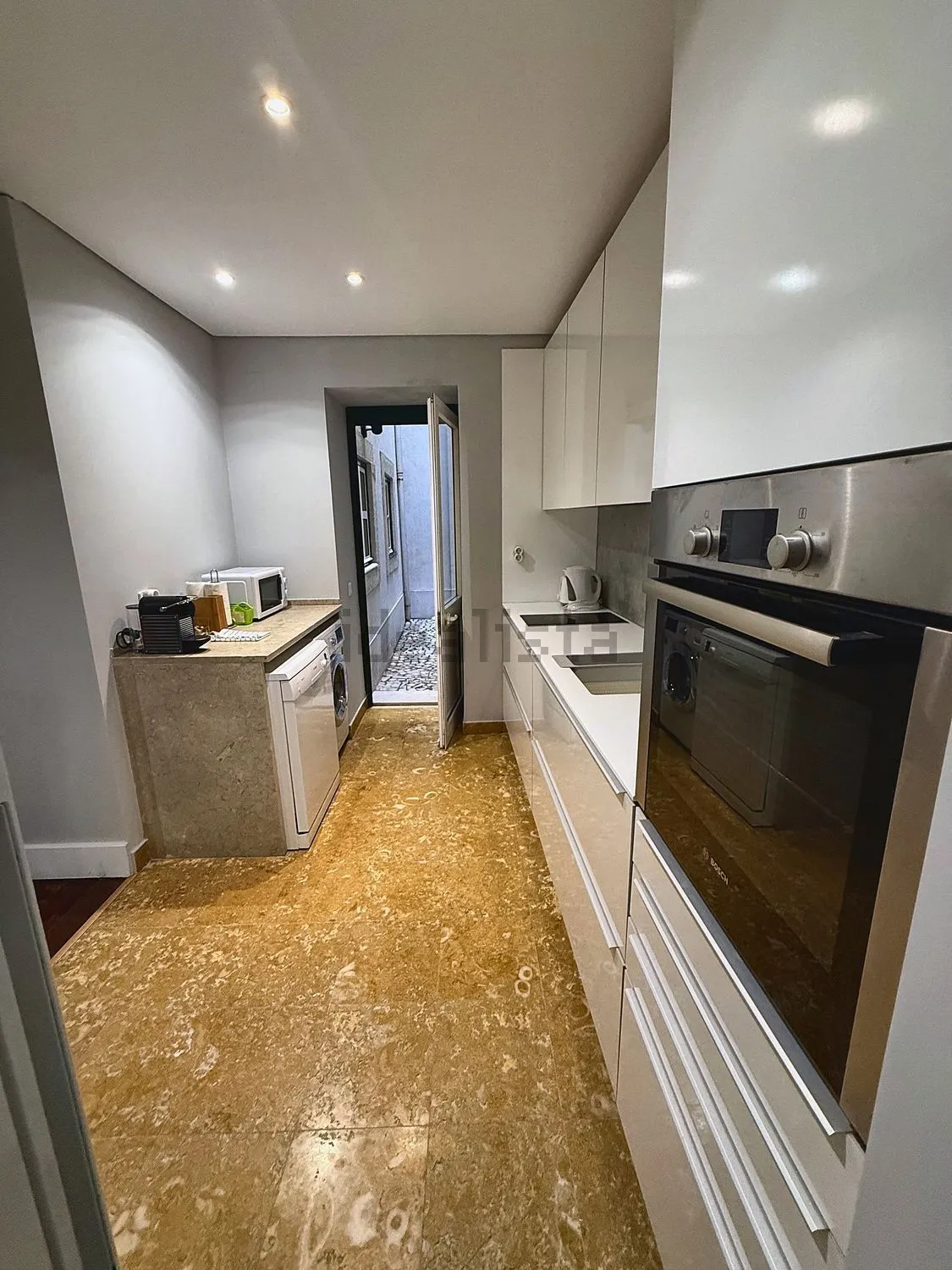 Kitchen seen from the living room
